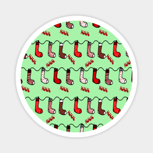 Xmas socks pattern Magnet